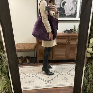 Coach Getaway Weekender Duffel Overnight Bag - Purple - Detachable Toiletry Bag